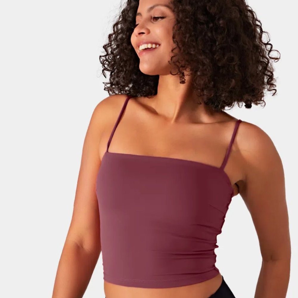 Cloudful™ Air Fabric Backless Spaghetti Strap Cropped Cool Touch Yoga Tank Top